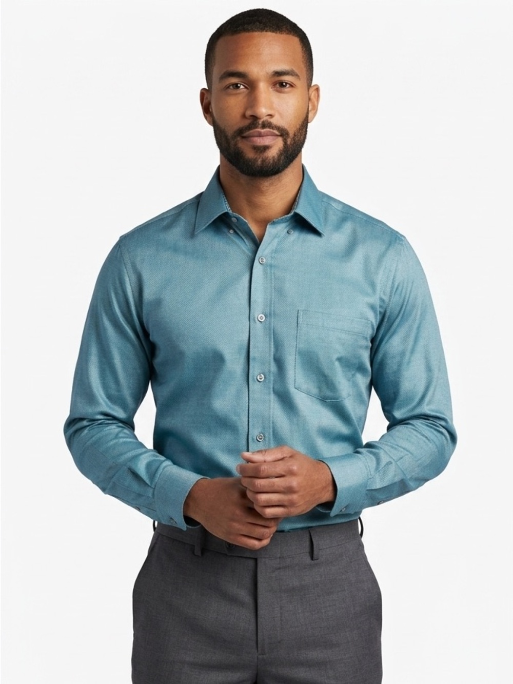 Stafford Light Blue Dress Shirt